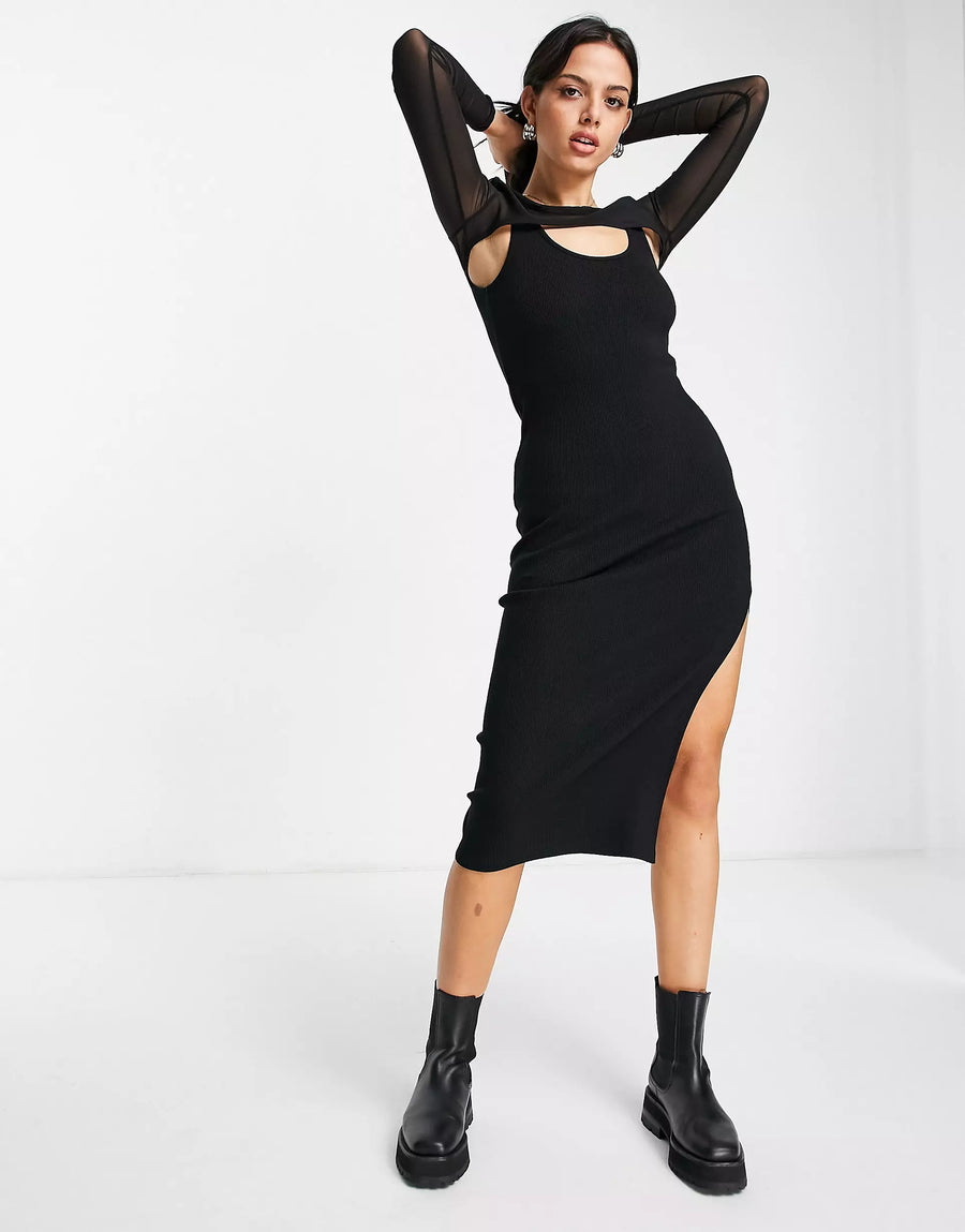Topshop cut out linen smock dress (6 of 14)