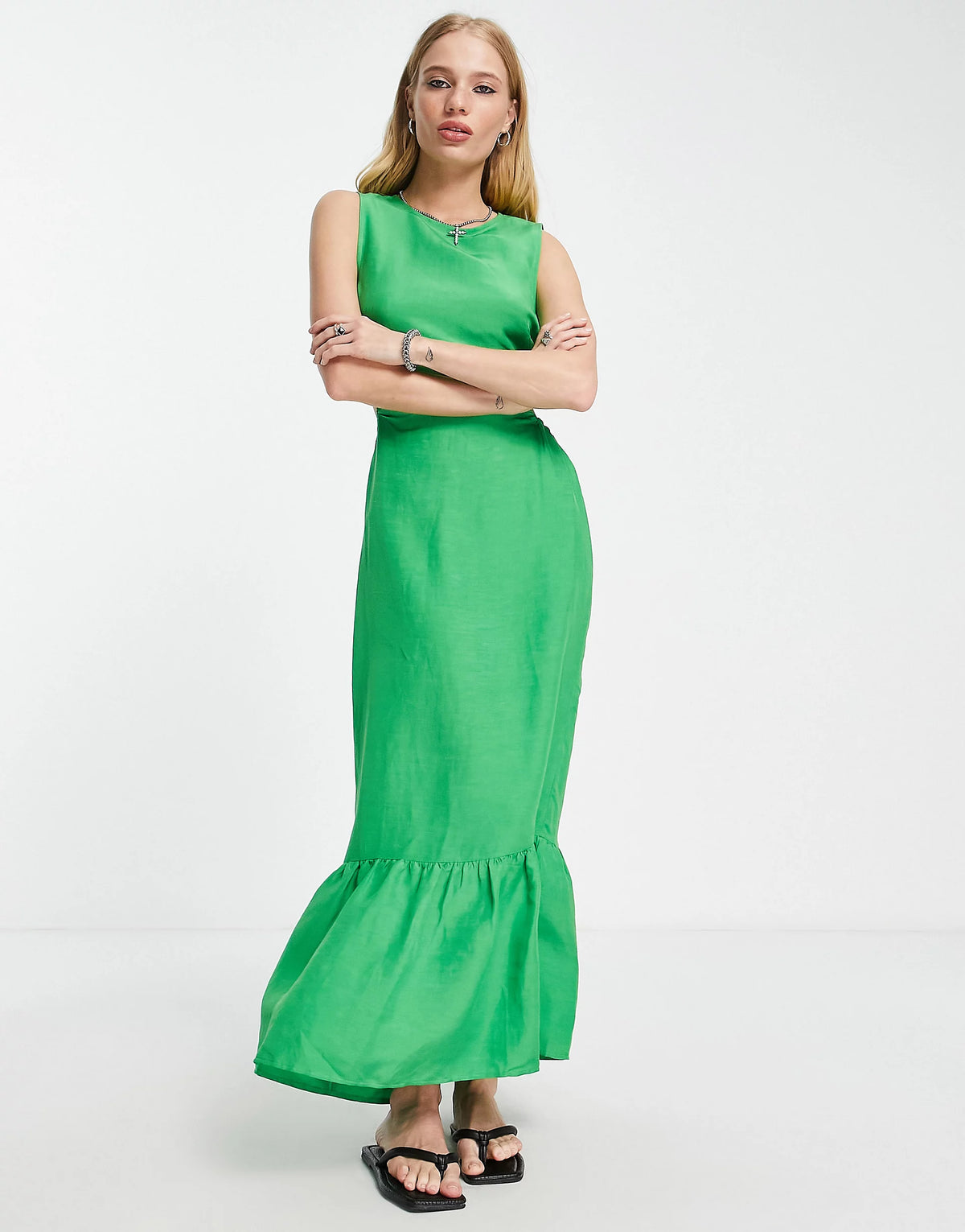 Topshop cut out linen smock dress (8 of 14)