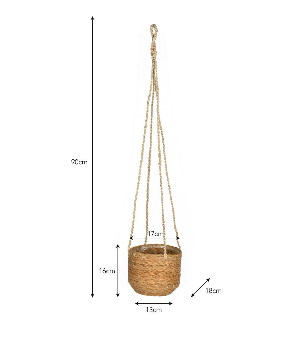 Jute Hanging Plant Pot